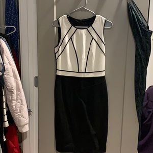 White house black market color block dress